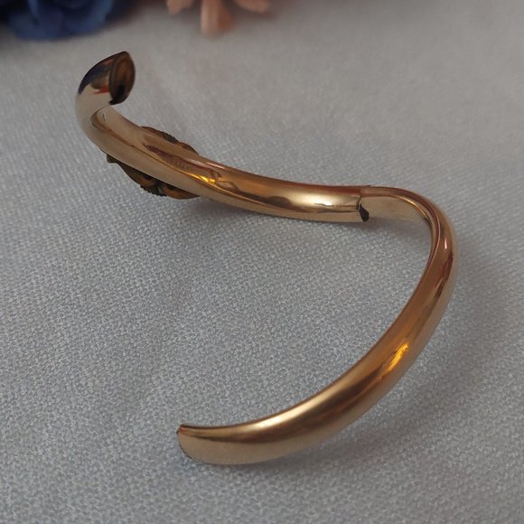 Antique Rose Gold Filled Bangle Bracelet - Picture 8 of 11